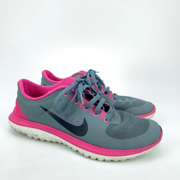 Nike Shoes - Nike Womens FS Lite Run 616684-401 Gray Running Shoes Sneakers Size 6 EUR 36.5